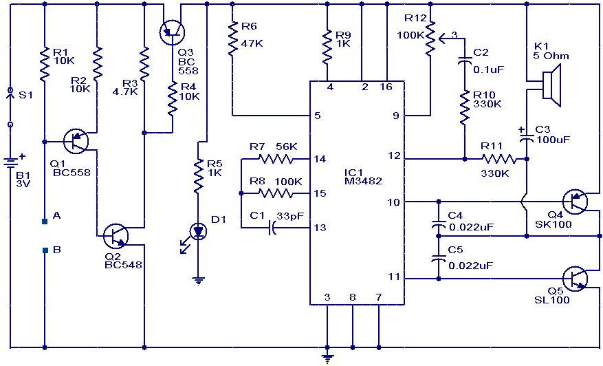 Water level sensor circuit: projects for school